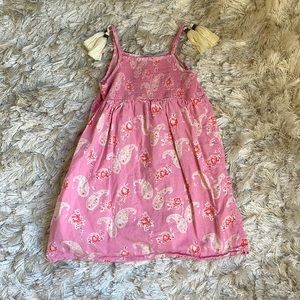 ❤️4/$20 Wild and Gorgeous pink paisley summer cotton dress size 4-5 years
